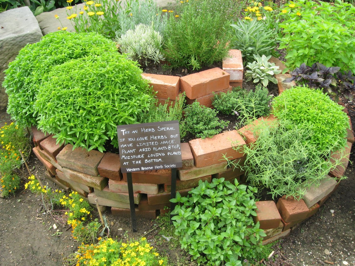 Permaculture Herb Spiral